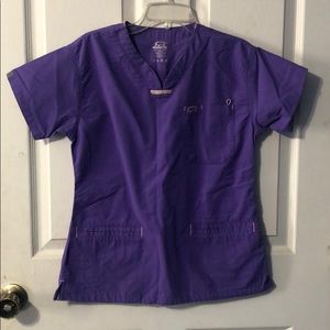 Purple scrub top